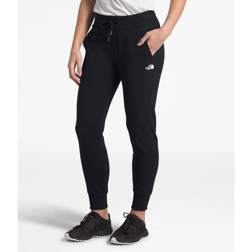 The North Face Cotton Fleece Drawstring Joggers Sweatpants Sweats Black Sz L